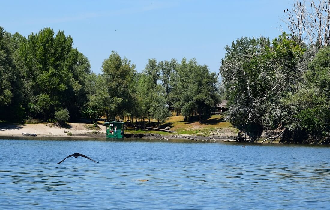 Boat dock in Nature Park Kopacki Rit
